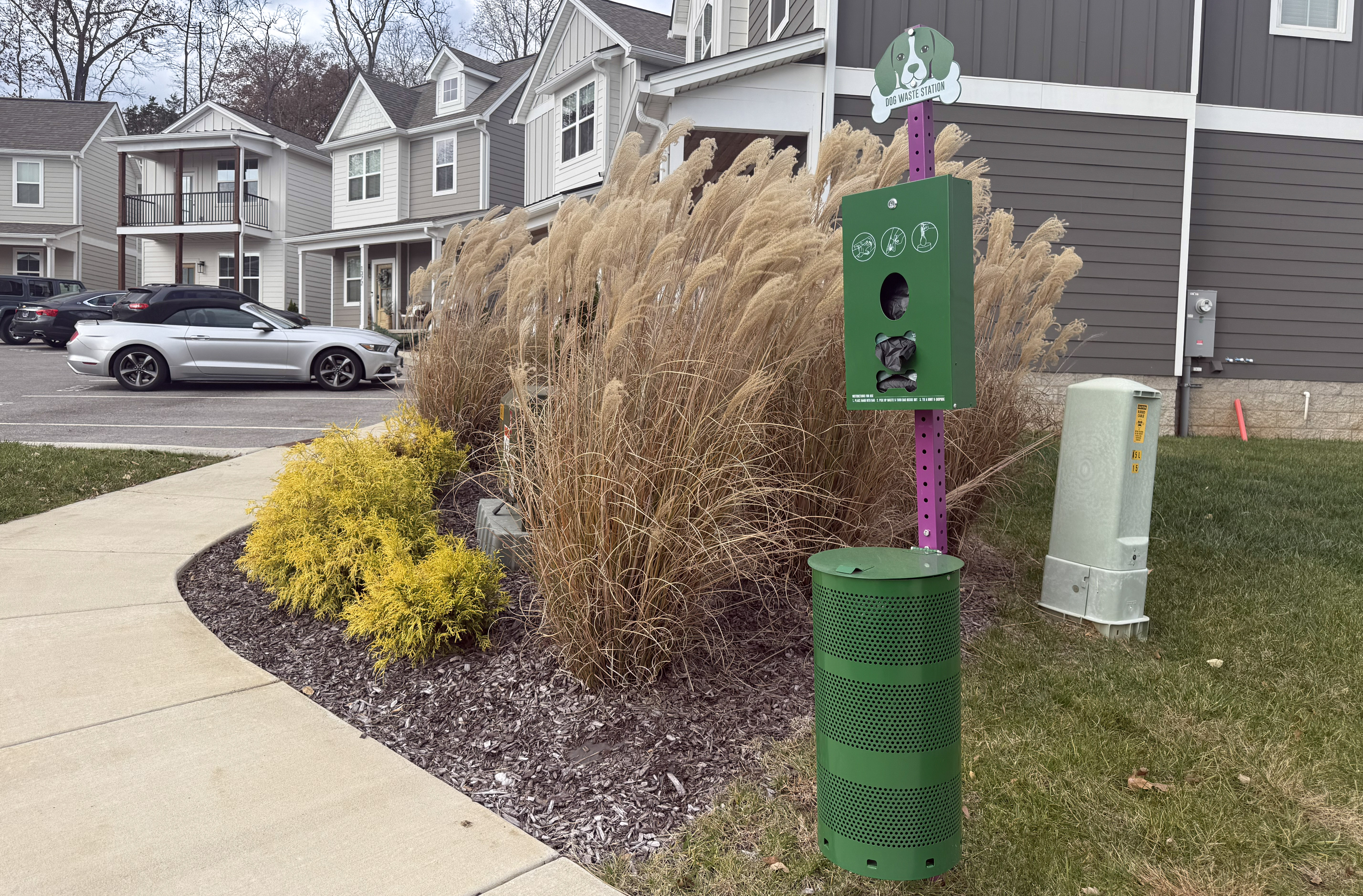 pet waste station at highbury homes in cookeville, tn